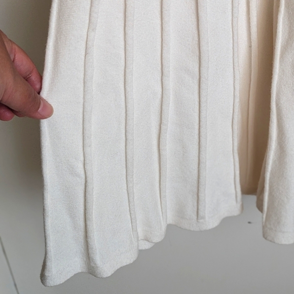 Zesica Midi Striped Crewneck Short Sleeve Knit Button Pleated Swing Dress XL - Picture 8 of 16